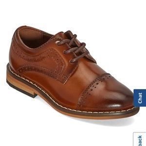 Stacy Adams Toddler Boys Lil Dickinson Oxford Shoes - Cognac color size 6